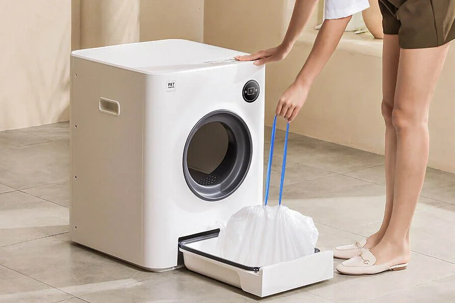 rotating litter tray