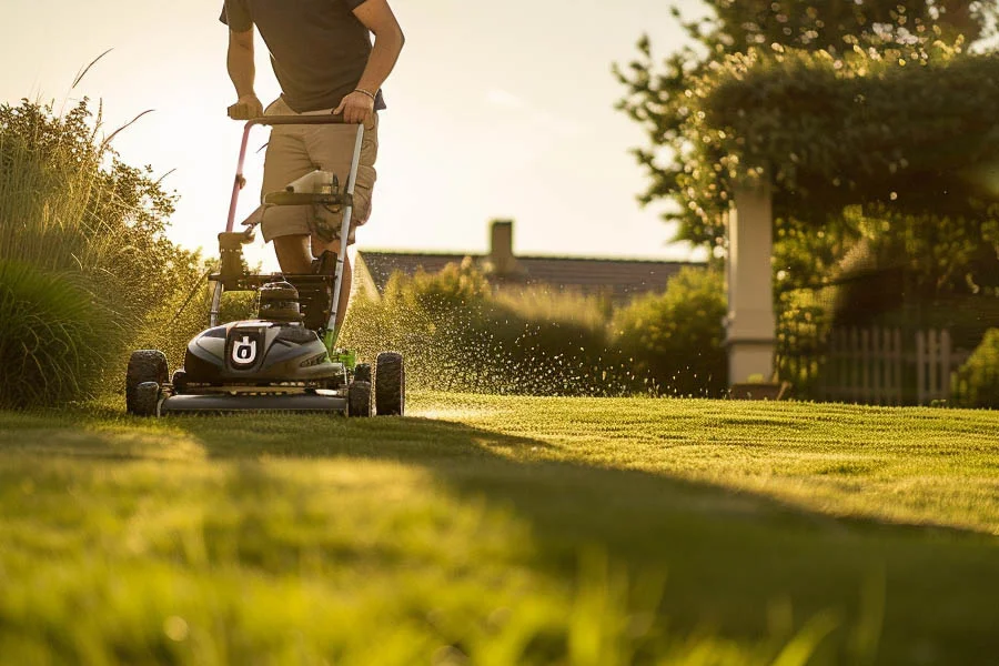 battery operated self propelled lawn mowers