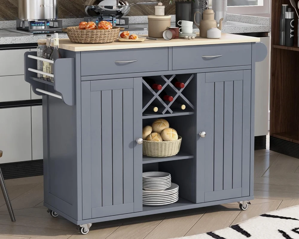 small kitchen movable island