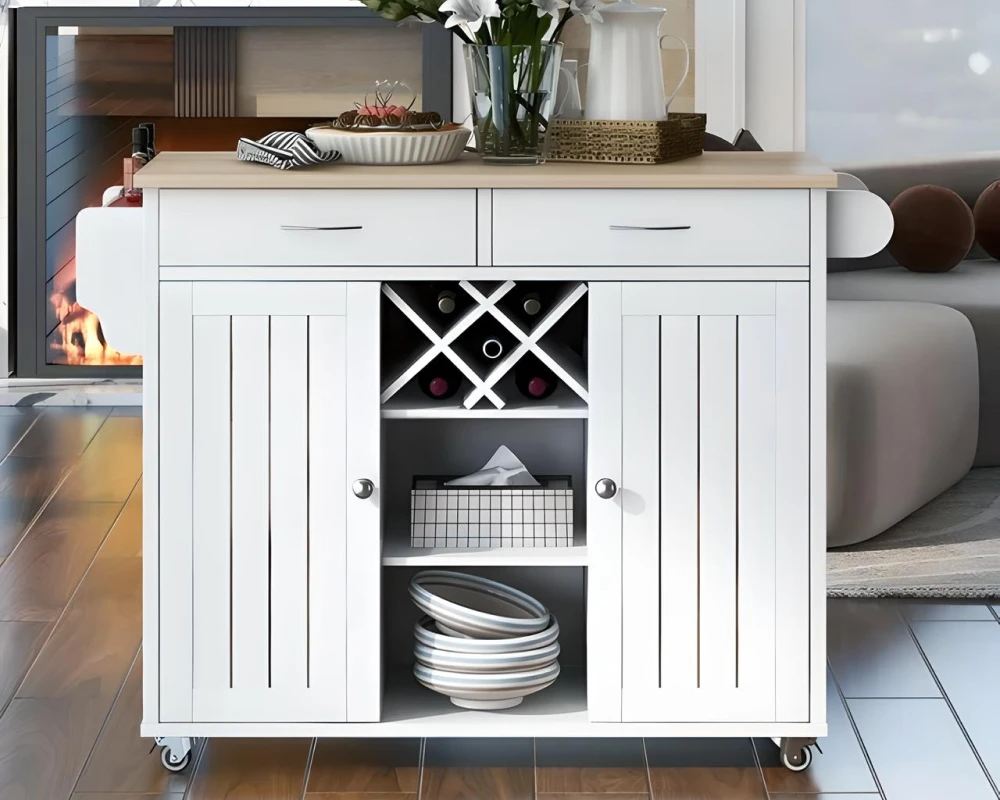 wooden kitchen stand